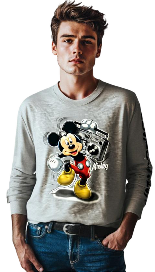Disney Mickey Mouse Long Sleeve Kids T-Shirt (Youth Small)