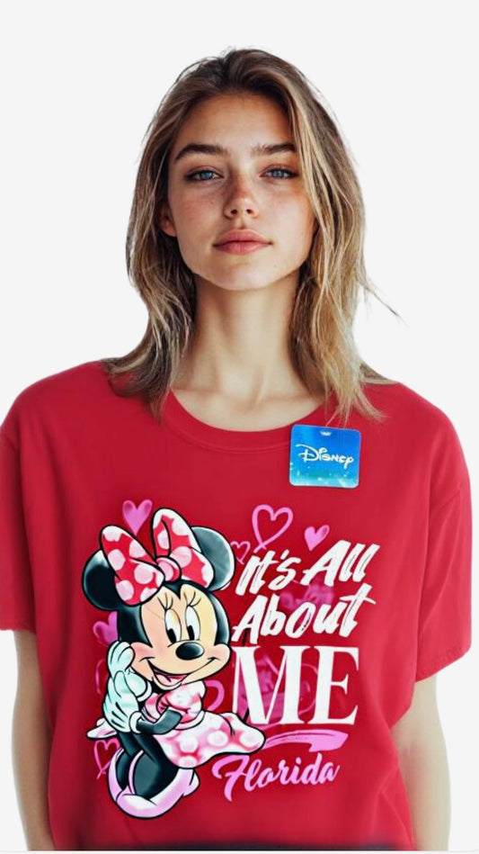 Disney Minnie Mouse “It’s All About Me” Florida Tee (Size is Medium)