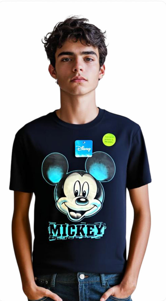Disney Mickey Mouse Glow-in-the-Dark Graphic Tee (Size is Youth Small)