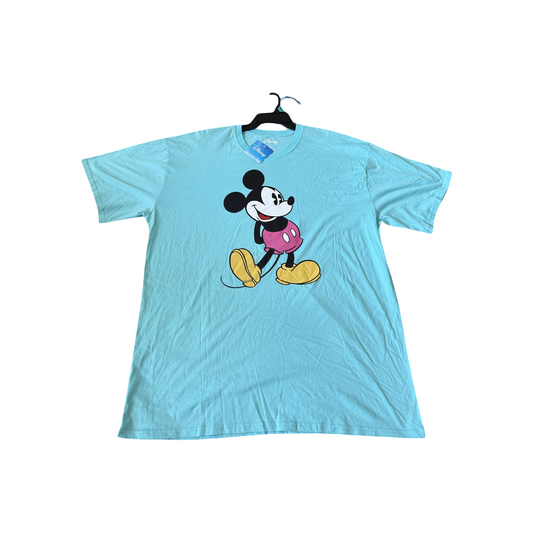 Classic Aqua Mickey Mouse Tee (Size Adult XL)
