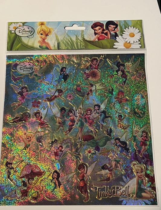 Disney Fairies Nostalgic Tinker Bell Glitter Sticker Sheet