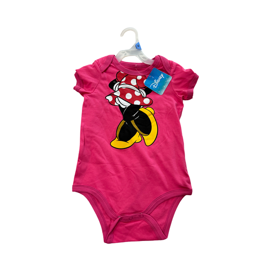 Disney Minnie Mouse Pink Baby Bodysuit (24M)