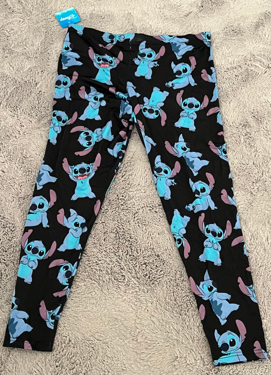Disney Lilo & Stitch Nostalgic Leggings – Stitch Print Lounge Pants (Size is XL)