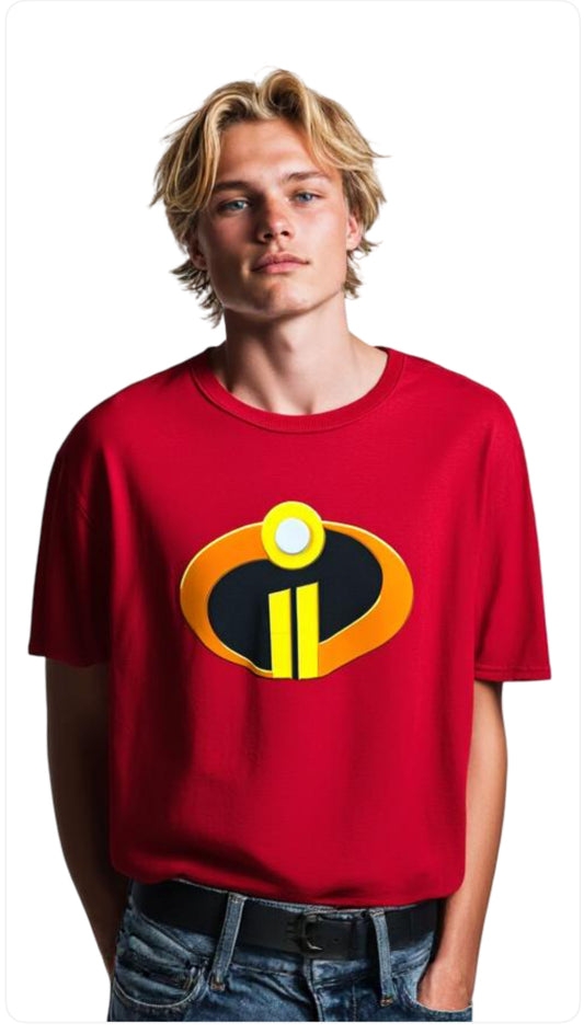 Disney Pixar The Incredibles Logo Red Tee (Size is Youth XL)