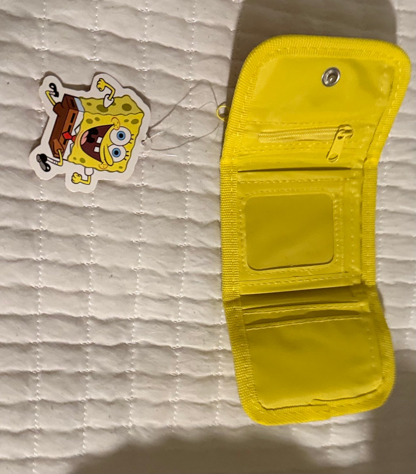 Nickelodeon SpongeBob & Patrick Zipper Wallet (Yellow Color)